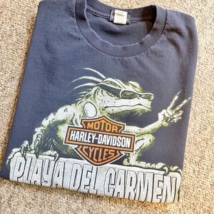 Harley-Davidson 2016 Black Playa Del Carmen Mexico Tee T-shirt Large